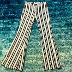 Free People Jolene Striped Flared Jeans